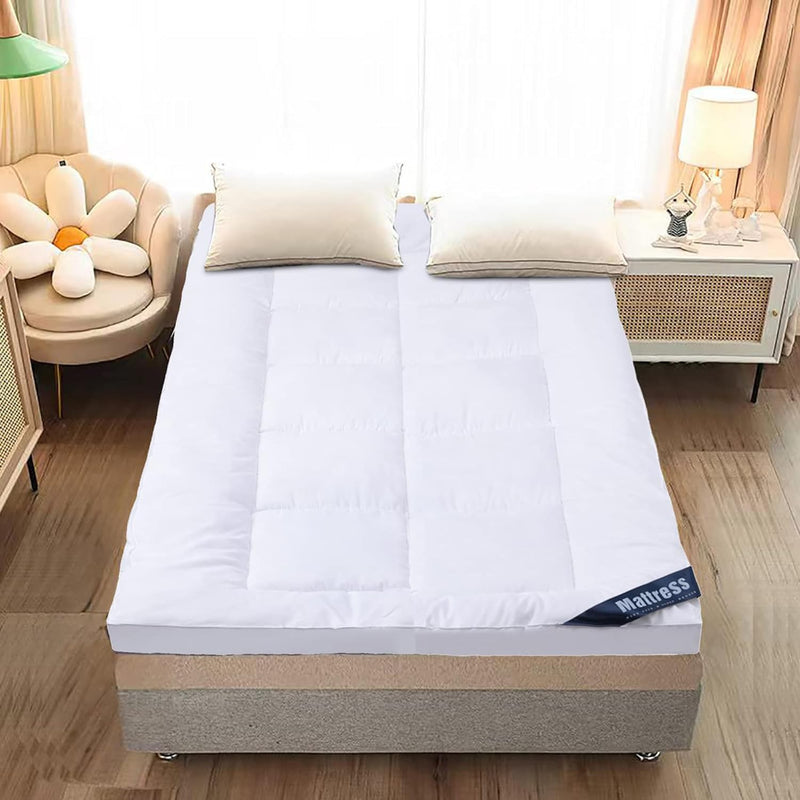 Homestic Mattress Topper/Padding|Mattress for Comfortable Sleep 3 x 6.5 Feet|White