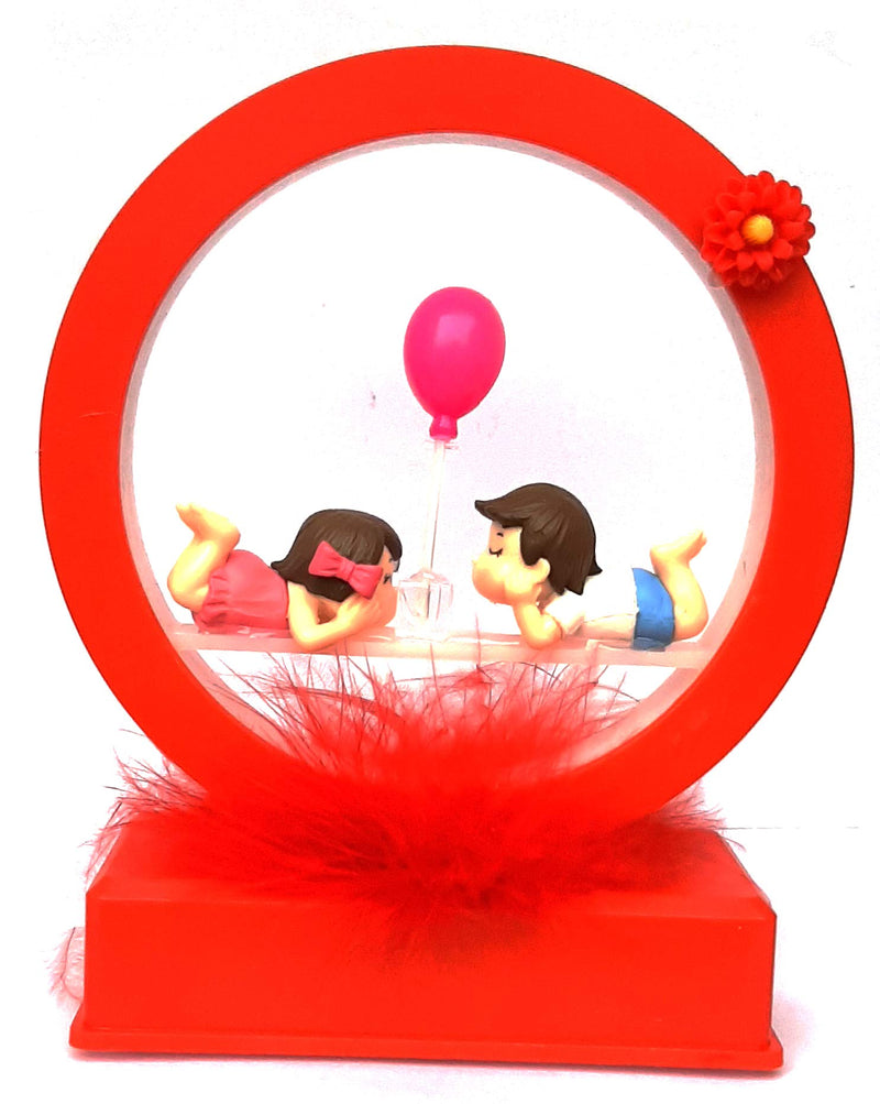 Urvi Creations Battery Operated Best Valentines Day Couple Showpiece for Girlfriend Boyfriend Wife Husband