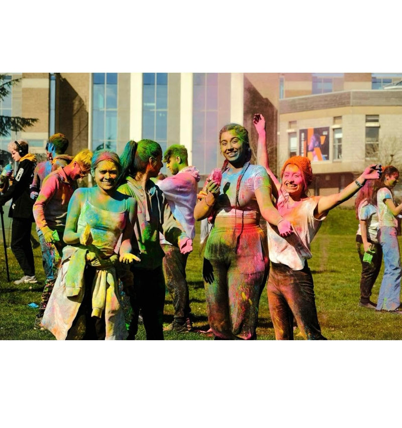 Gulal - Muliticolor (Pack of 5) | 100% Natural and Herbal Gulal | Organic Coloured Powder | Non-Toxic and Skin-Friendly Holi Gulal | Holi Celebration