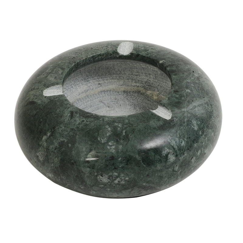 NikkisPride Handmade Marble Elegant Stone Green Ash Tray Decorative Home Decor Piece for Living Room