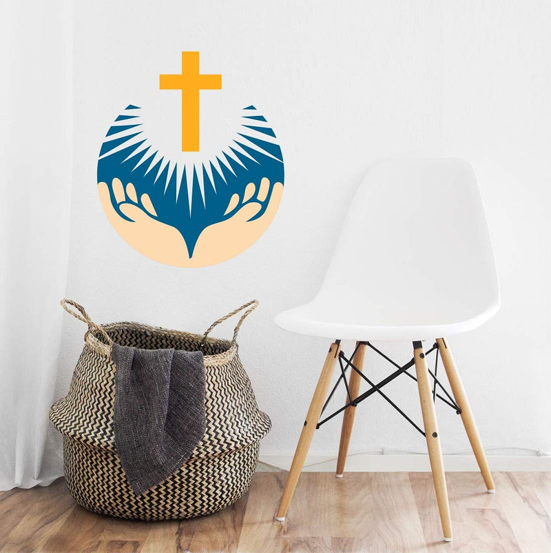 Tuffuk Jesus Christ Large Vinyl Wallstickers for Home Decorations(60 cm x 50 cm)4TZ295