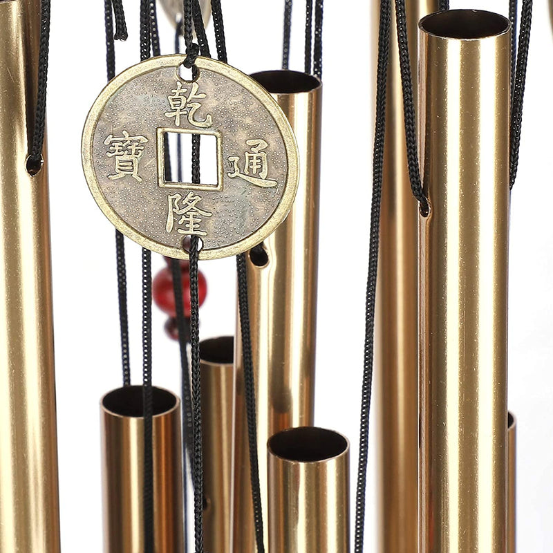 TIMESETL Fengsui Metal Wind Chime for Home Decor (24 inch, Multicolour)