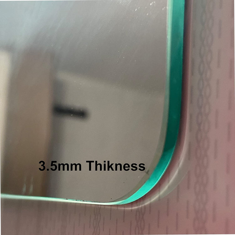 Wall Mirror Sisa, Aaina 20cm X 28cm 3.5mm Thickness (8"x11") No Screw Needed to Put It On The Wall, It Can Be Easily Affixed to The Bathroom Wall |Mirror, Hostel Mirror, Small Mirror (Pack of 4)