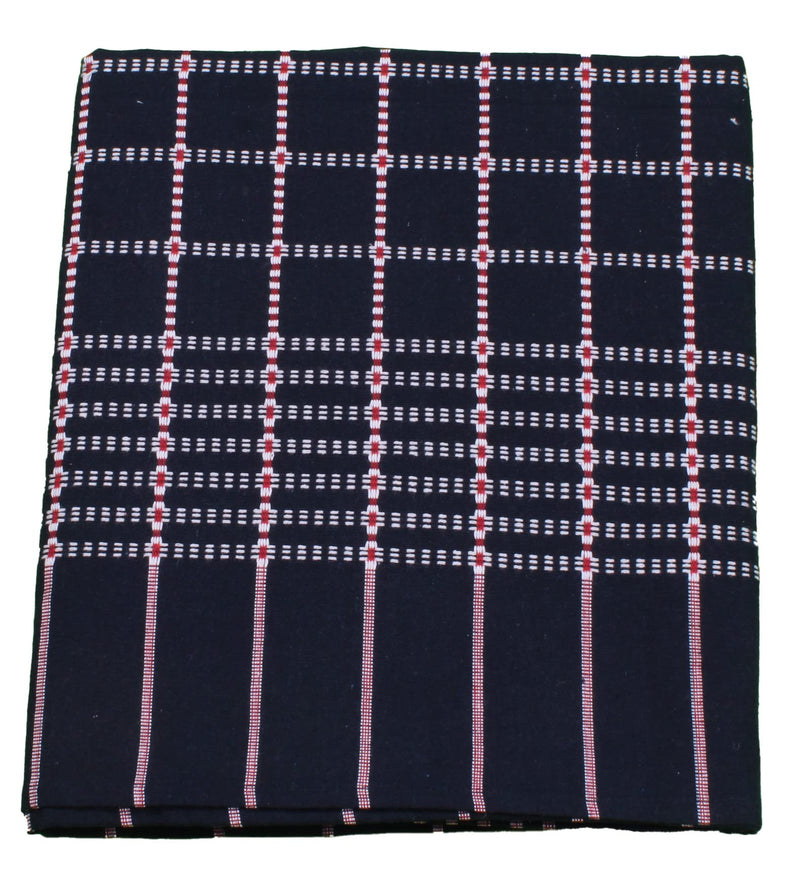 THARUNSHA ELITE Premium Elite All Weather Single Size Blanket Single Size Cotton Blanket/Solapur Chaddar / 100% Cotton Blanket/Bedsheet/Reversible Blanket for Daily use/Dark Blue Set of 1