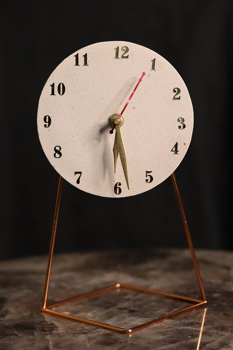 MARMEX Brand Mint Marble Sandstone Table Clock