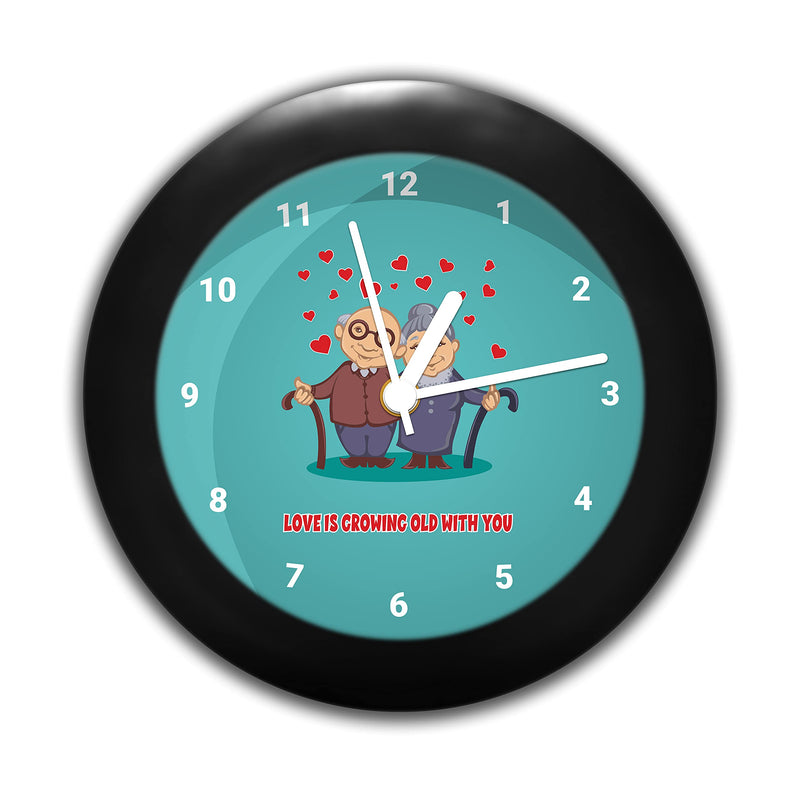 MC SID RAZZ - Best Grand parents I love You design table clock | Desk Clock for Home and Office