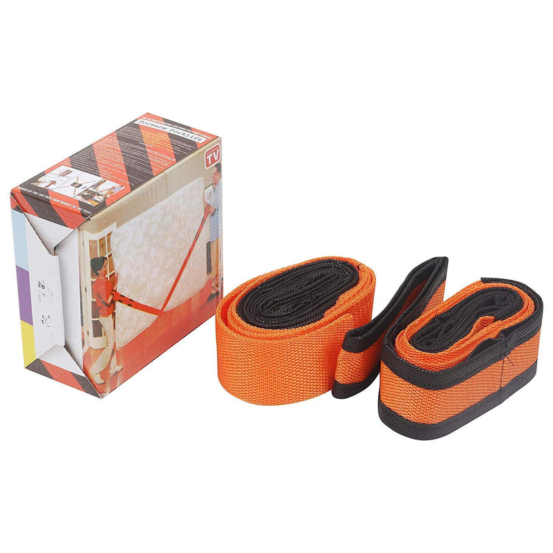 APURK 2 Pieces Furniture Canvas Lifting Moving Straps Carry Rope Belt Home Carry Furnishings Easier Furniture Carry Tools(Orange)