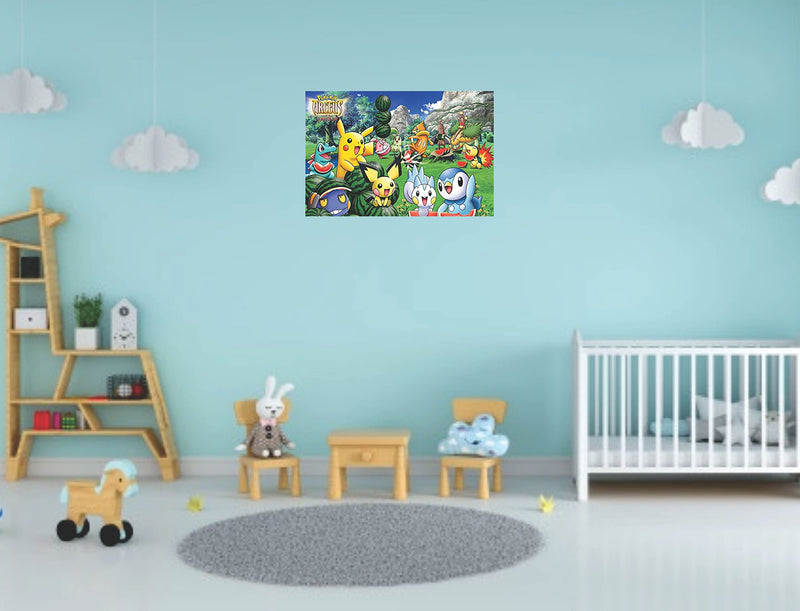 Byteon Pokemon Multicolor Wall Posters 18x12