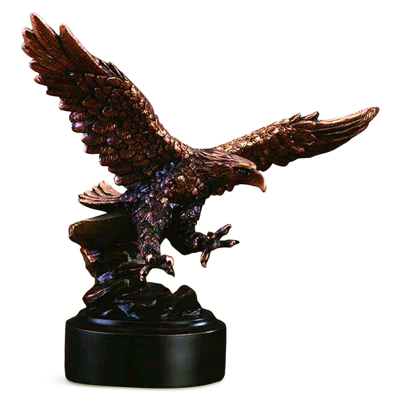 Bronze Finish Flying American Eagle Statue - Sculpture