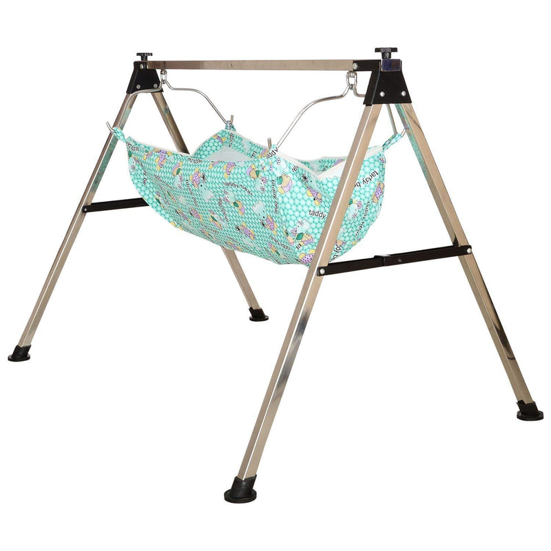 A to Z HUB Baby Boy's and Girl's Portable Folding Swing Cradle, Black