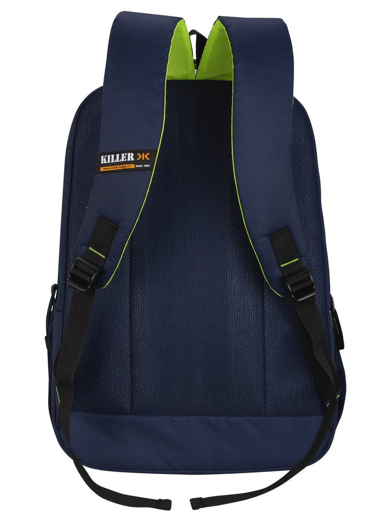 KILLER Louis 38L Large Navy Blue Polyester Laptop Backpack With 3 Compartments