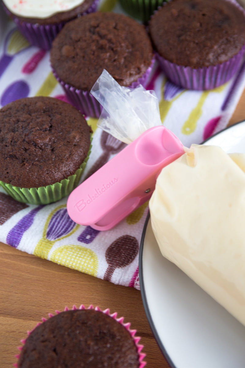 Bakelicious Decorating/Icing Bag Clips, Set of 3, Multi-Color