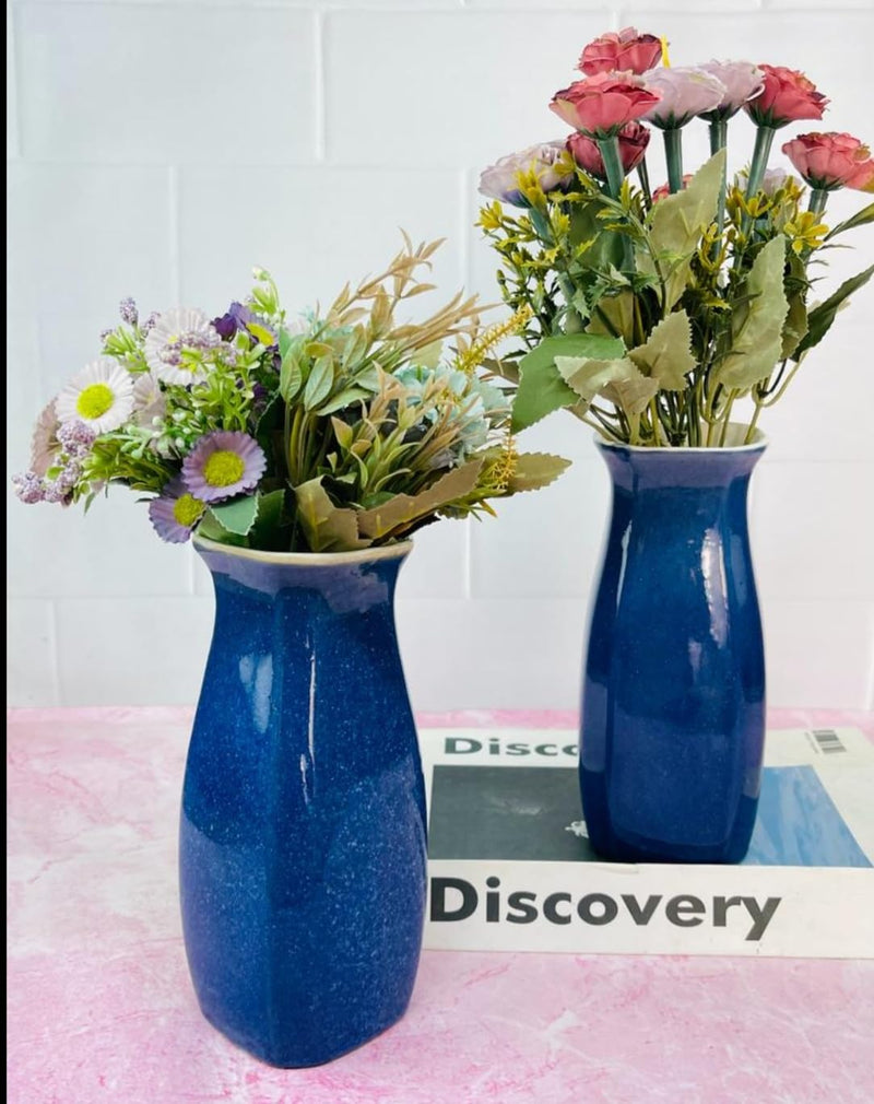 Ceramic Flower/Plant Vase in Blue Colour