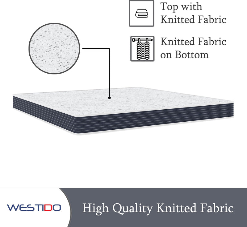 WESTIDO RehabRest Multiple Memory Foam | High Resilience (HR) Foam Knitted Fabric Queen Size Orthopedic Mattress OrthoKQ8inch78X60