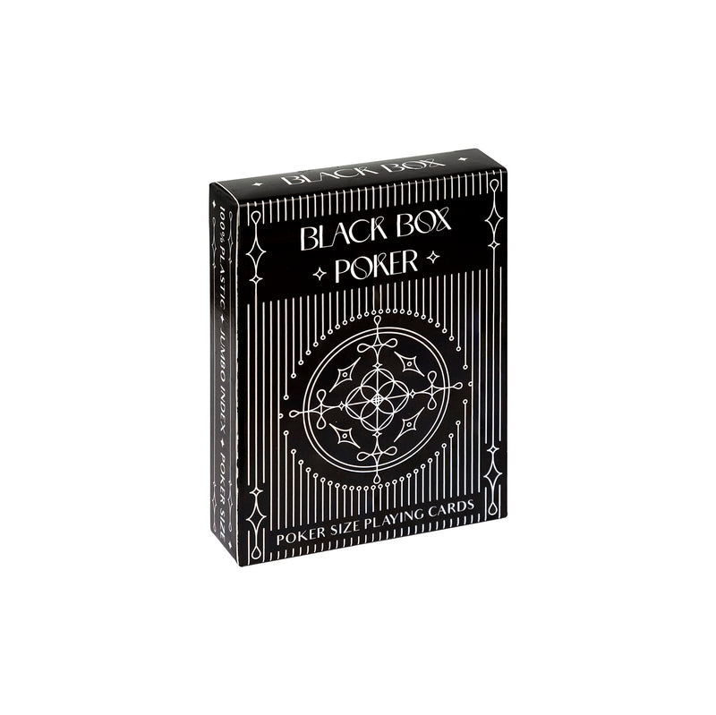 Parksons Cartamundi Private Limited-MH Black Box Poker Playing Cards, Classic, Black and White for All Ages,Pack of 1