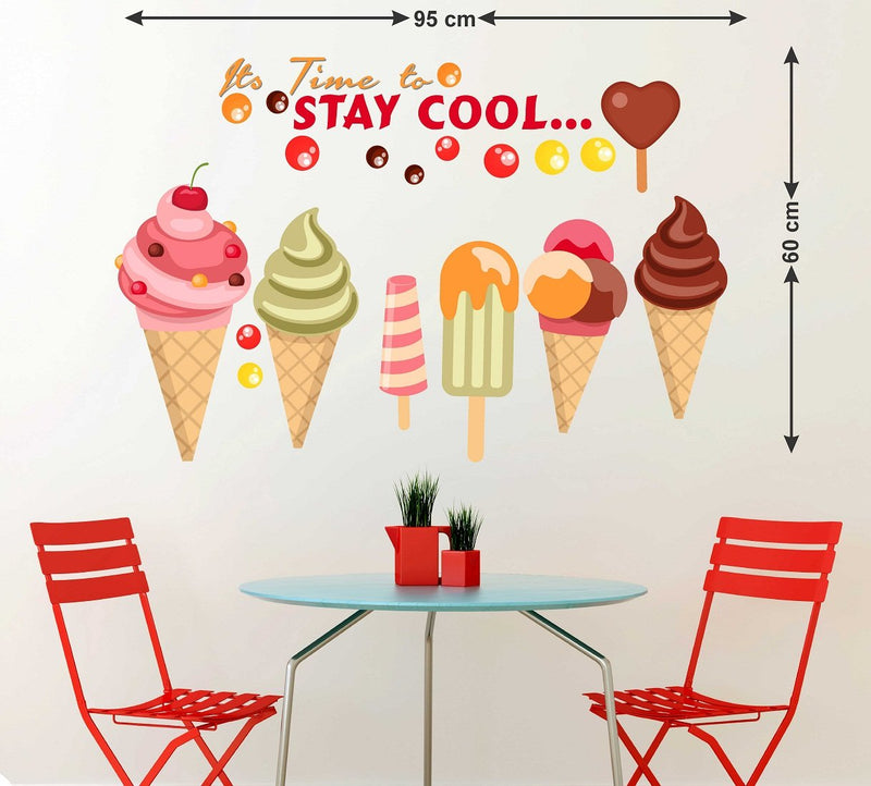 Wallstick its time to Stay Cool wallstiickers (Vinyl 95 cm x 60 cm)