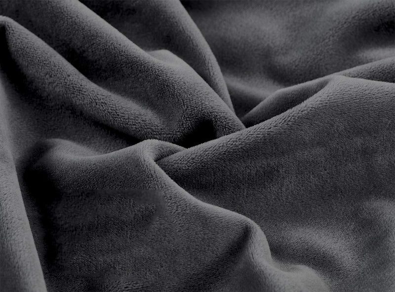 Cottington Lane Weighted Blanket for a Adult - 48" x 75"(12 Lbs Or 5.5 Kg) - Calm, Sleep Better and Relax Naturally. Adult Twin Size_Grey Blanket + Dark Grey Cover