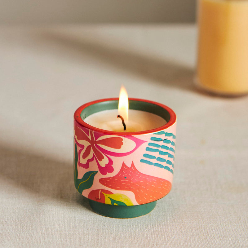 Chumbak's Shea Cashmere Soy Wax Candle| Perfumed Candle | Ceramic Jar