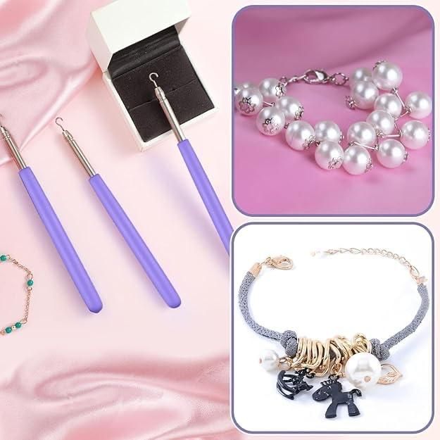 Bracelet Wearing Tool  Stainless Steel Fastening and Hooking Jewelry (Pack of 2)