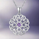 Silver Birthstone Pendant With chain Pack of 1