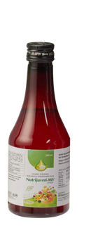 Nutrijuven I MV Syrup I Lycopene I Antioxidant I Multivitamins I Multimineral Syrup I Free Sugar I Mixed Fruit Flavour I 200 ML