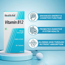 HealthAid I Vitamin B12 1000 µg I Mega Strength I 60 Tablets