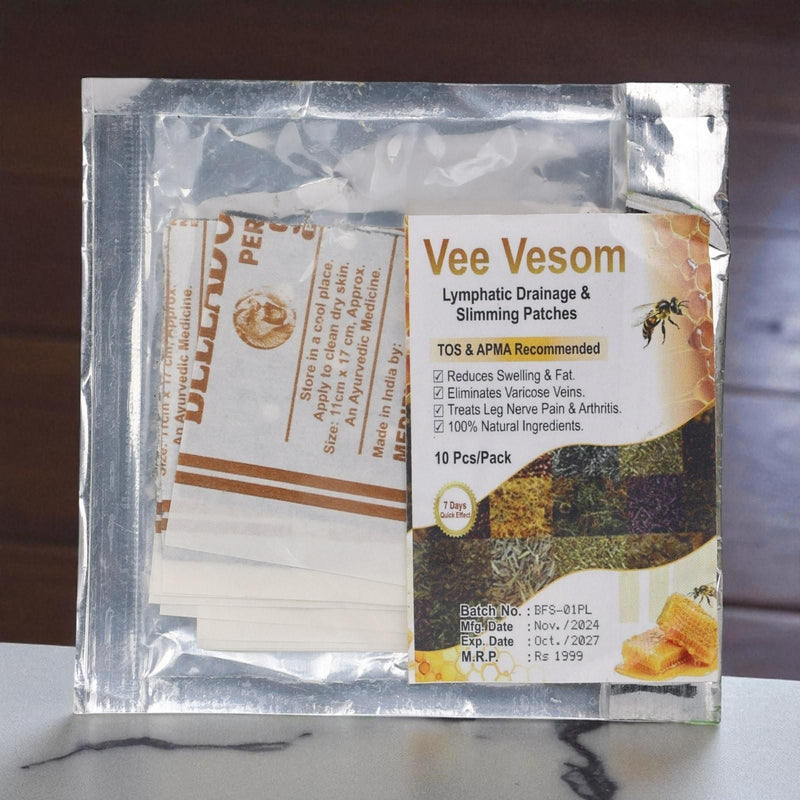 Vee Vesom Lymphatic Daiamage & Sliming Patches (10 Patches)