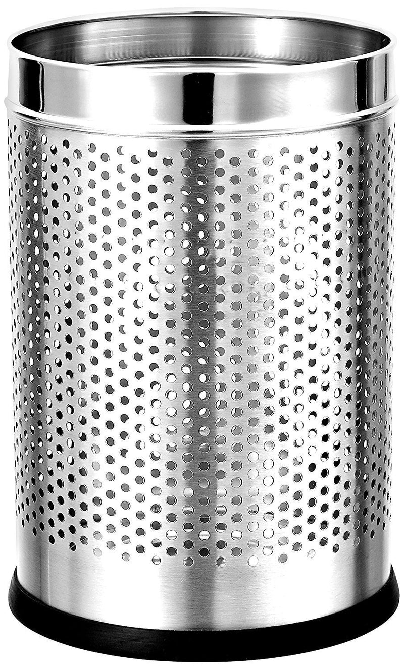 Parasnath Perforated Open Bin Stainless Steel Dustbin (10''X15'' 18 Litre)