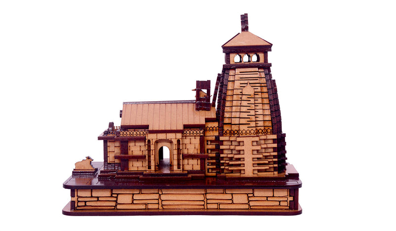 Uttarakhand Box Wood 3D Kedarnath Miniature SV