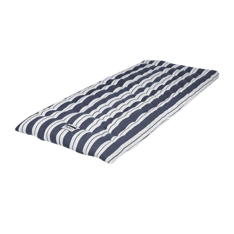 COLOFLY Single Bed Cotton Filled Mattress Gadda Reversible & Soft (3 x 6 ft or 72 x 36 x 4 Inch, Dark Blue Colour)