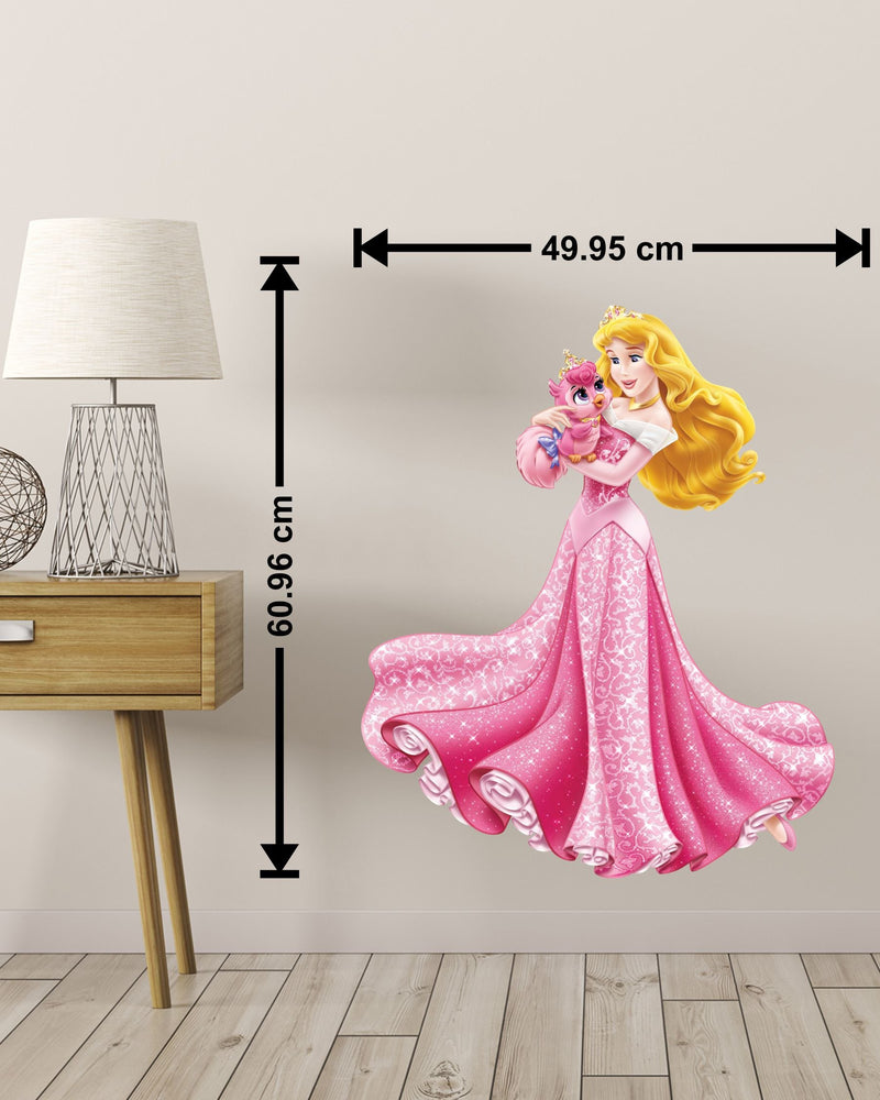 RNG Vinyl Barbie Doll Cartoon Character Wall Sticker , Multicolour., Pack of 1