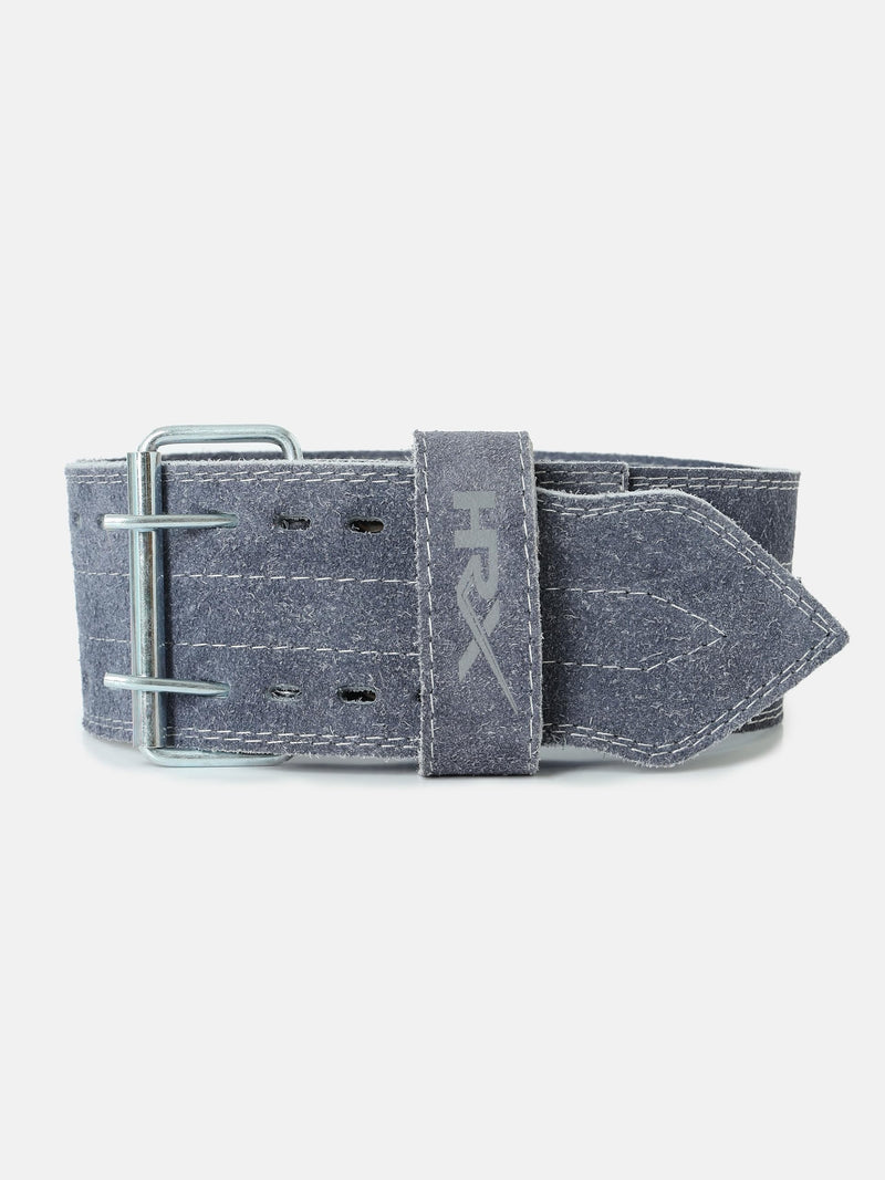 HRX Gym Belt for Weightlifting Workouts Deadlifts Powerlifts | Back Support for Exercise (HRGB01SLGRXL_Grey_XL)