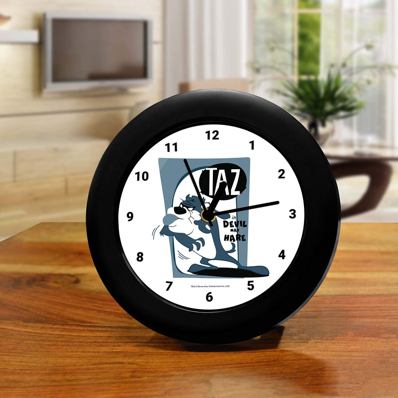 MCSID RAZZ- Looney Tunes - Taz Retro Table Clock Desk Clock |Table Clock for Office, Birthday Gift Officially Licensed by Turner Entertainment Co, USA (India)