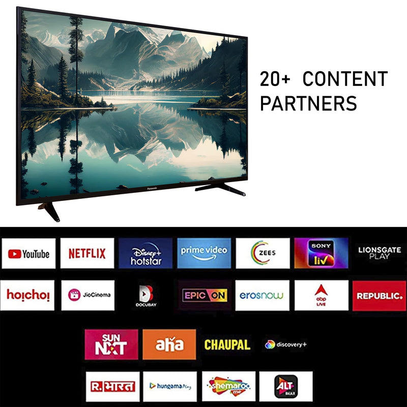 Panasonic 108 cm (43 Inches) 4K Ultra HD Smart Android LED TV TH-43MX700DX (Black) (2023 Model)