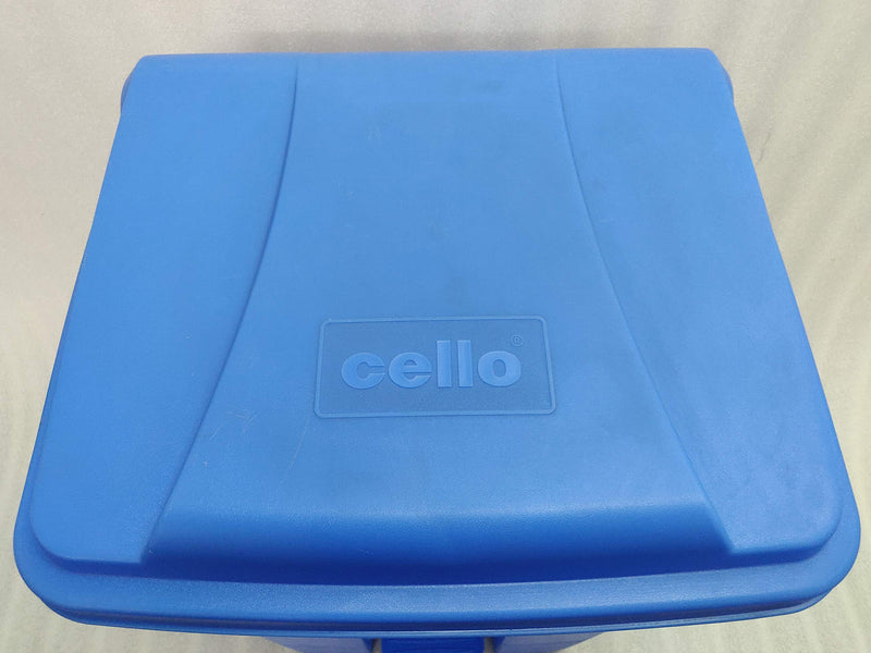 Cello Strong Plastic Step-On Pedal Garbage Dustbin (60 Ltr, Blue)