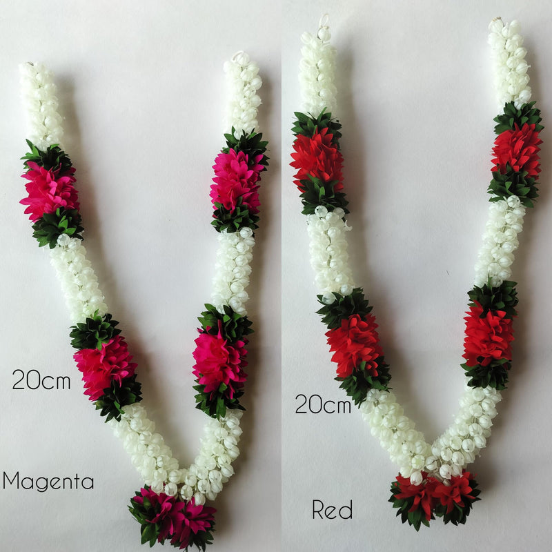 Beautiful Handmade Mala Garland for Photo Frames | Plastic Artificial Flower Garland Mala for God Idols, Photo Frame, Mandir and Temple