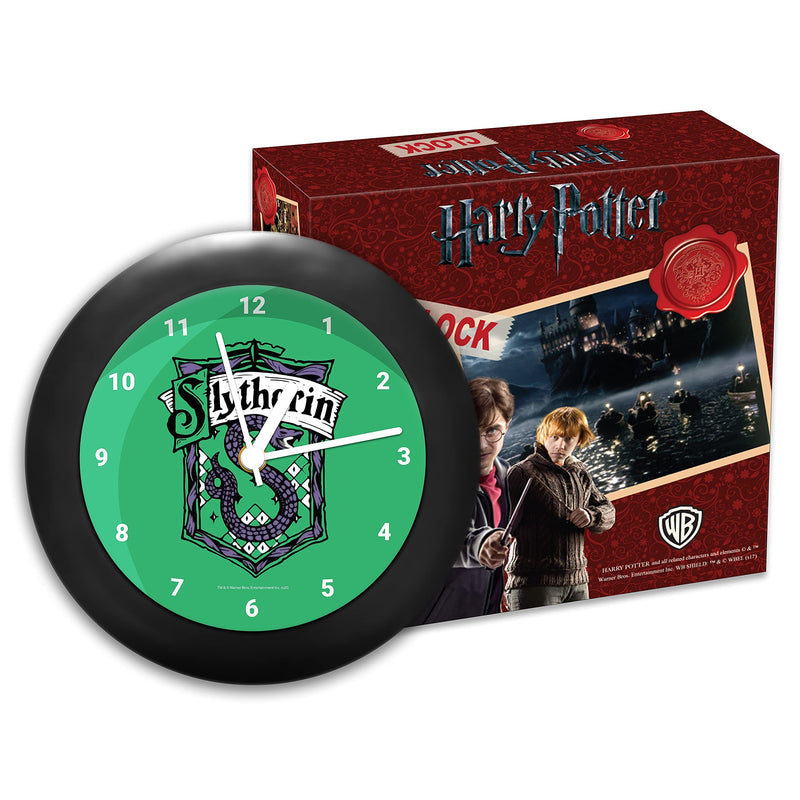 Epic Stuff - Harry Potter Decorative Slytherin Table Clock (with Numbers) - Officially Licensed by Warner Bros, USA