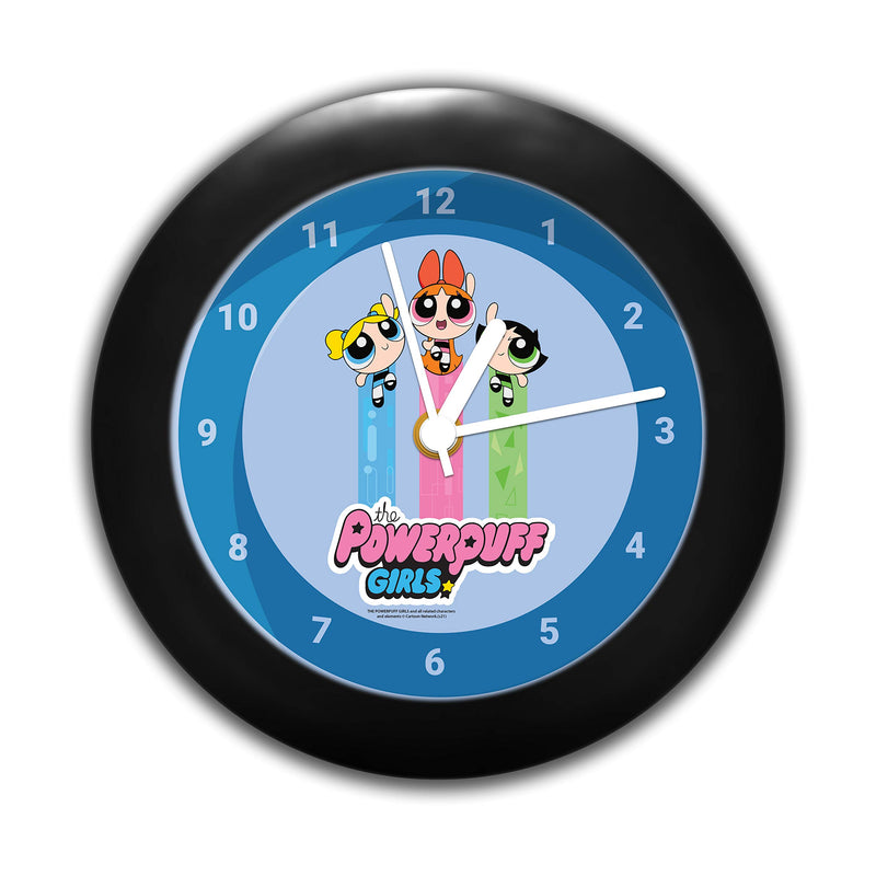 MC SID RAZZ - The Powerpuff Girls -Decorative Design Round Table Clock - Officially Licensed by Turner Entertainment Co, USA (Fly (with Number))