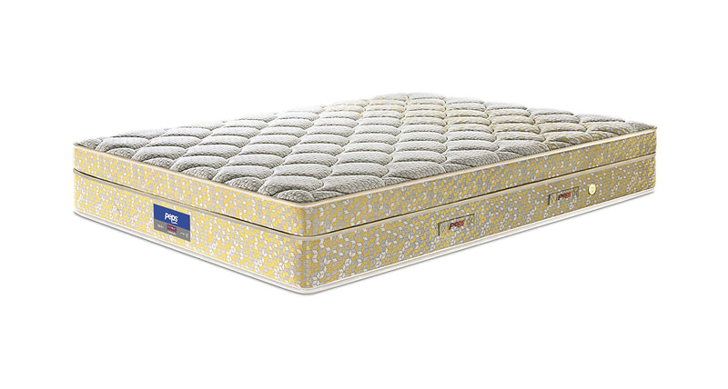 peps Restonic Carousel Euro Top 06 inch King Size Pocketed Spring Mattress (Cream 75X72X06) Get Free Pillow