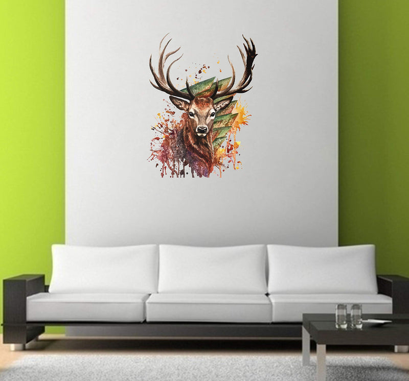 Psychedelic Collection - Multicolor Abstract Wall Sticker for Room, Office, Cafe