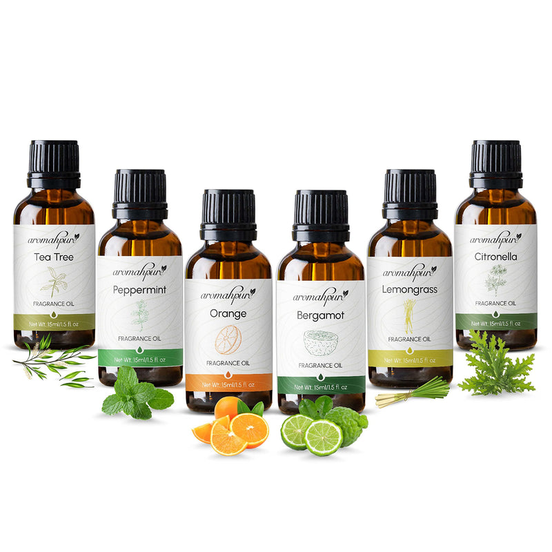 Aromahpure Fragrance Oil - Refreshing Series | 90 ml | Set of 6| Aroma Oil for Home Fragrance | Best for Aromatherapy | Used in Diffusers, Candles, Air Fresheners, Soaps.