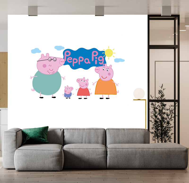 British Terminal® Peppa Pig Cartoon Self Adhesive Decorative Wall Sticker || (60cm X 45cm) btcut5464-2