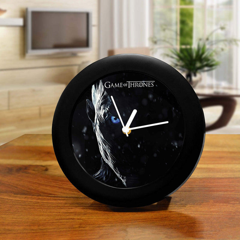 MCSID RAZZ Plastic Game of Thrones Night Kings Table Clock - (India, Multicolour, 5.9 Inch X 5.9 Inch X 2.3 Inch)