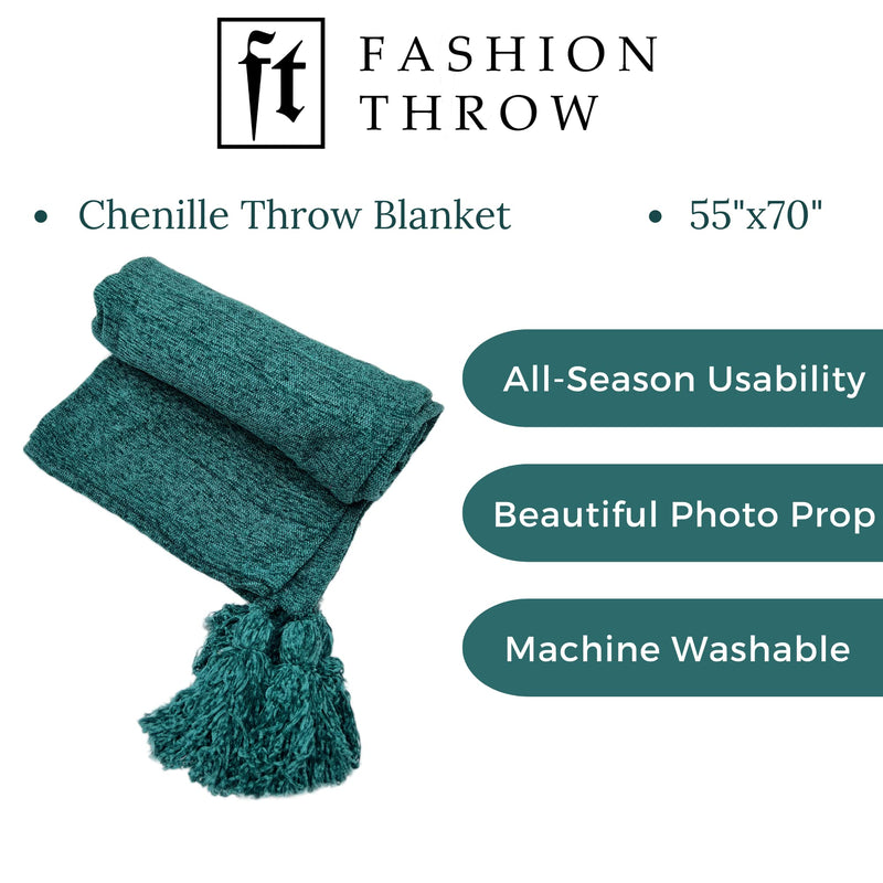 Fashion Throw Sofa Throw, Throws for Sofa and Couch, Sofa Throws for 3 Seater (Size : 130X160 CM, Polycotton, Teal Solid )