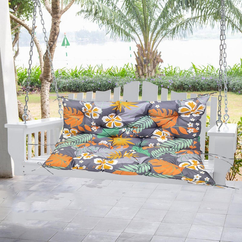 CALANDIS® Outdoor Bench Cushion Chair Decorative with Pattern for Backyard Outdoor 120Cmx100Cmx10Cm B | 1 Bench Cushion