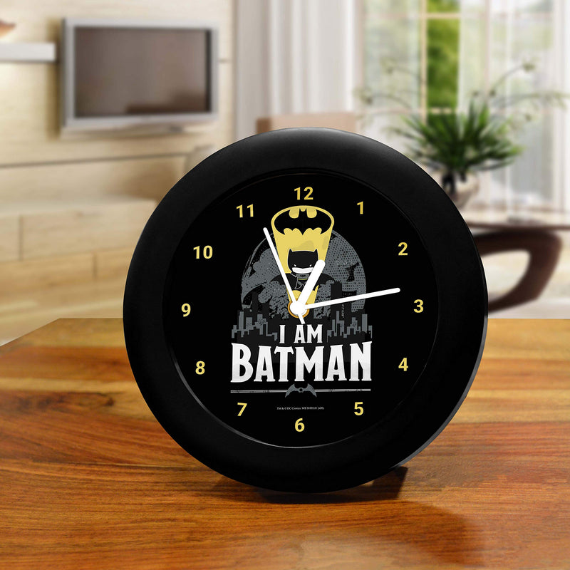 MCSID RAZZ- - DC Comics I Am Batman Chibi Table Clock Gift Set Birthday Official Licensed by Warner Bros, USA (India)