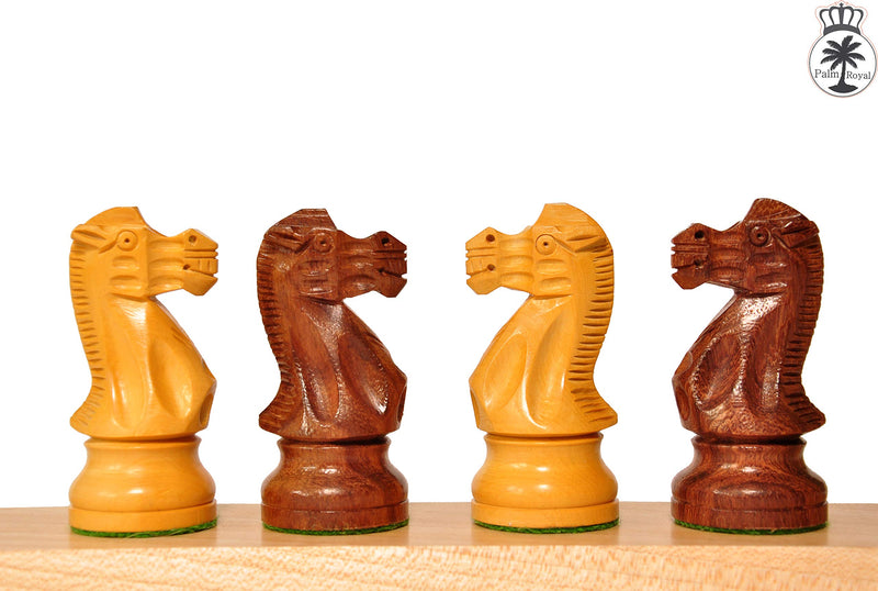 Palm Royal Handicrafts 3.75 inch Wooden Chess Pieces Set Made of Acacia Wood and Box Wood King Size 3.75 inch