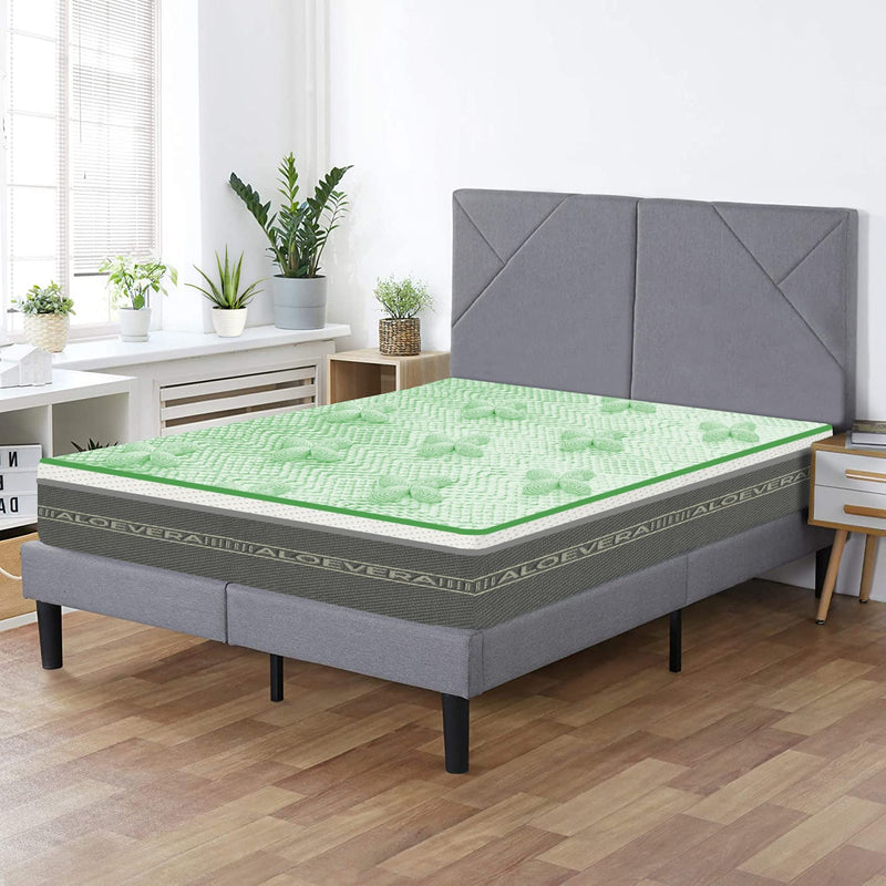 SLEEPSPA by COIRFIT Nature Rest Aloe Vera Fabric 6' Inch King Size Memory Foam Mattress (75 x 72 x 6)