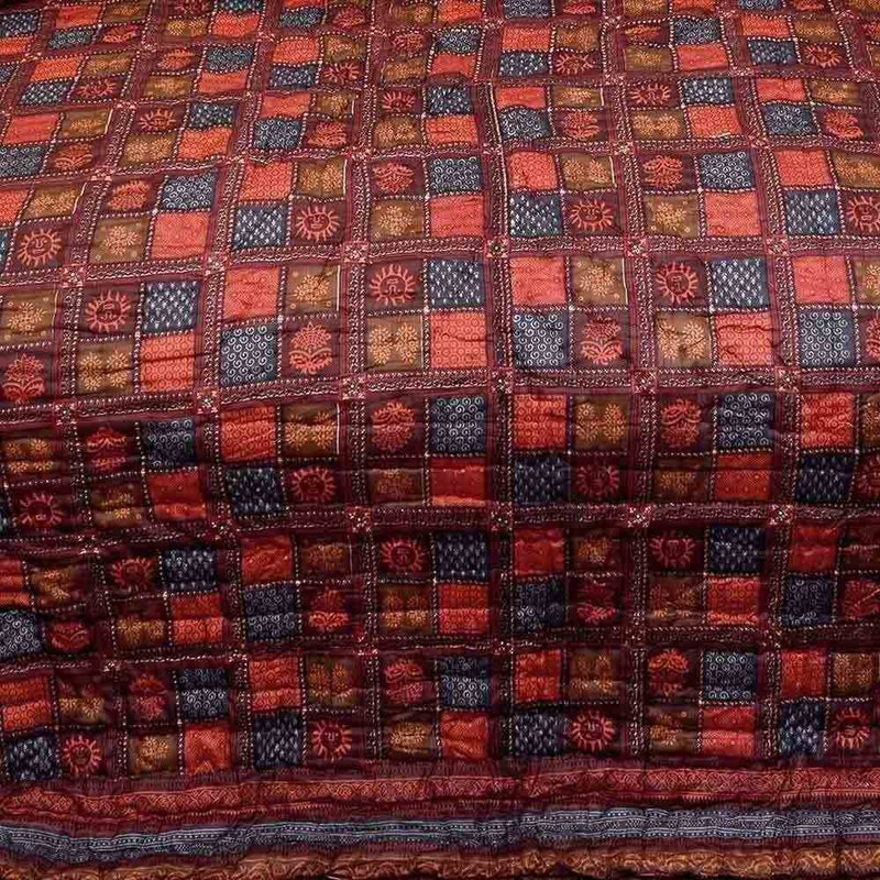 SVT Ethnic Jaipuri Print Cotton Double Bed Razai Quilt 301