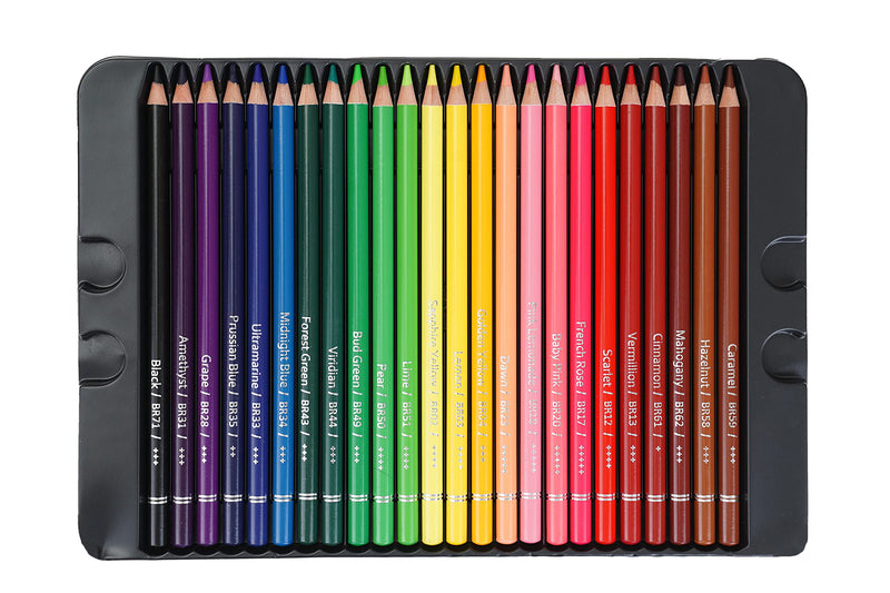 BRUSTRO Artists Colour Pencil Set of 72 (in an Elegant tin Box)